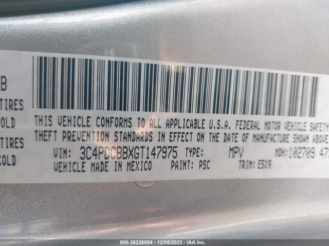 Dodge Journey Sxt 2016 3C4PDCBBXGT147975 Image 9