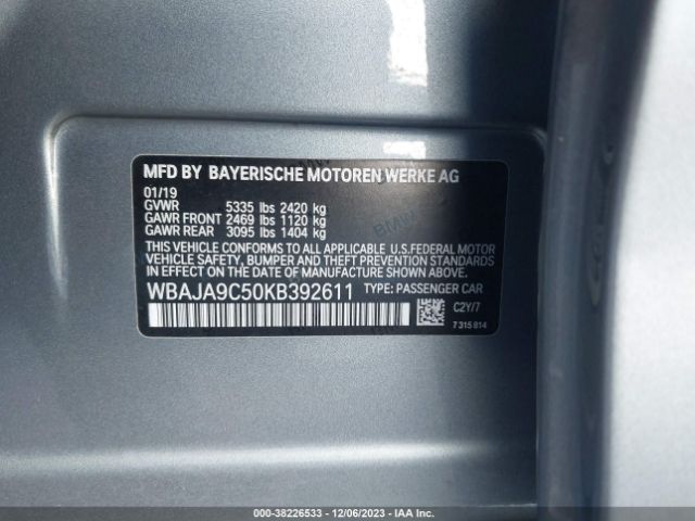 WBAJA9C50KB392611 BMW 530e Iperformance