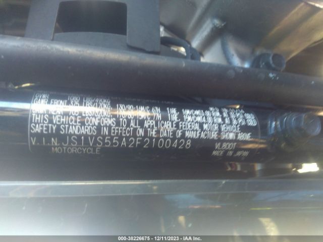 2015 SUZUKI VL800 JS1VS55A2F2100428 Photo 9