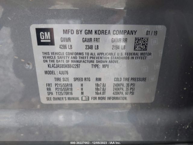 2019 BUICK ENCORE KL4CJASB5KB842297 Photo 8