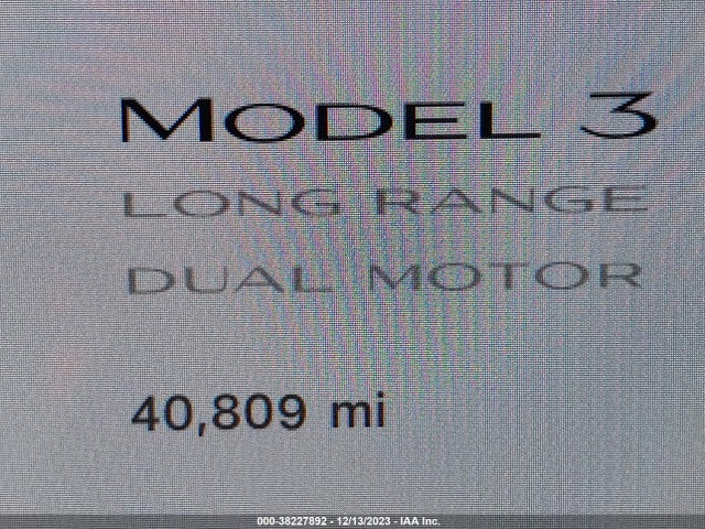 2021 TESLA MODEL 3 LONG RANGE DUAL MOTOR ALL-WHEEL DRIVE VIN: 5YJ3E1EB6MF001742
