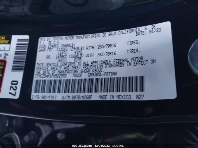 3TMCZ5AN1PM562992 Toyota Tacoma Trd Off Road