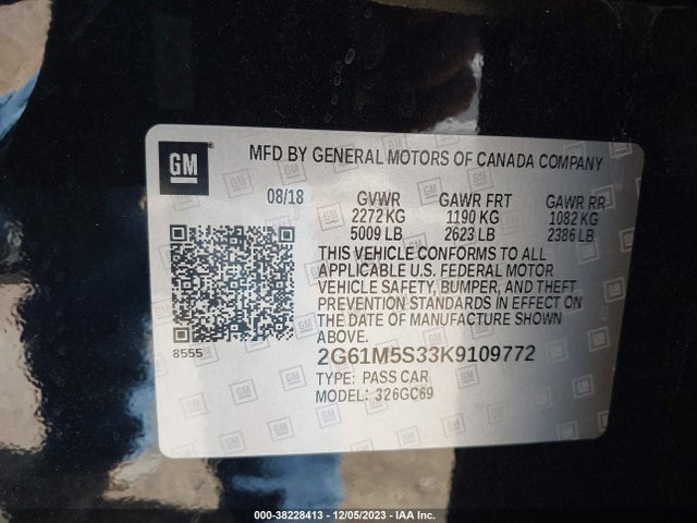 Cadillac XTS LUXURY 2019 2G61M5S33K9109772 Image 9