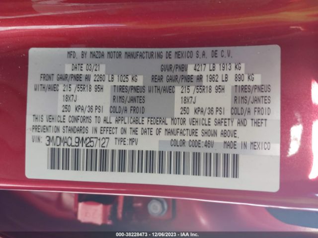 2021 MAZDA CX-30 3MVDMACL9MM257127 Photo 8