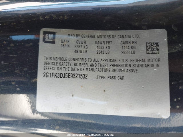 Chevrolet CAMARO 2SS 2014 2G1FK3DJ5E9321532 Image 9