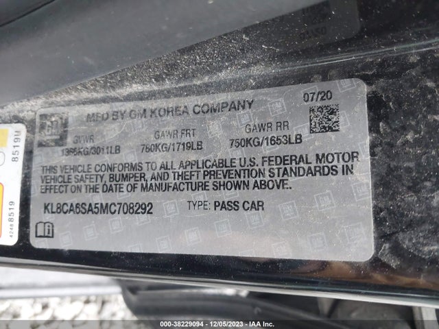 Chevrolet Spark Fwd Ls Manual 2021 KL8CA6SA5MC708292 Image 9