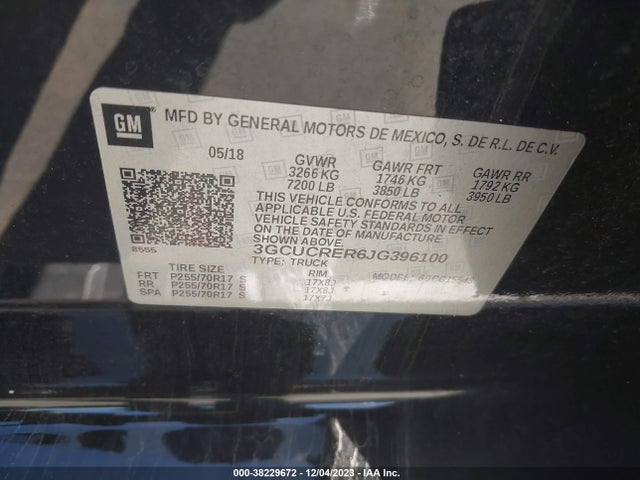 Chevrolet Silverado 1500 1lt 2018 3GCUCRER6JG396100 Image 9