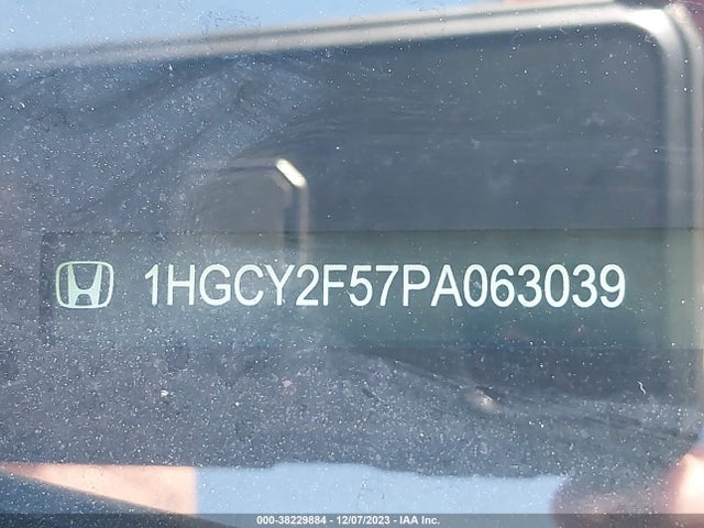 2023 HONDA ACCORD HYBRID SPORT VIN: 1HGCY2F57PA063039