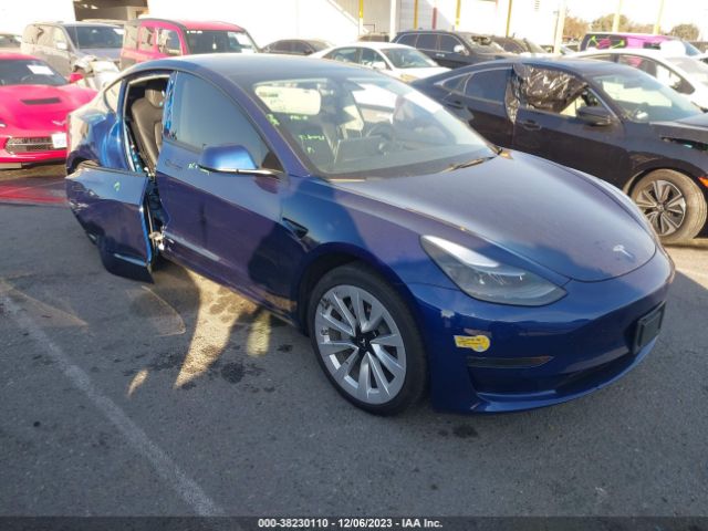 38230110 :رقم المزاد ، 5YJ3E1EA5NF177769 vin ، 2022 Tesla Model 3 Rear-wheel Drive مزاد بيع