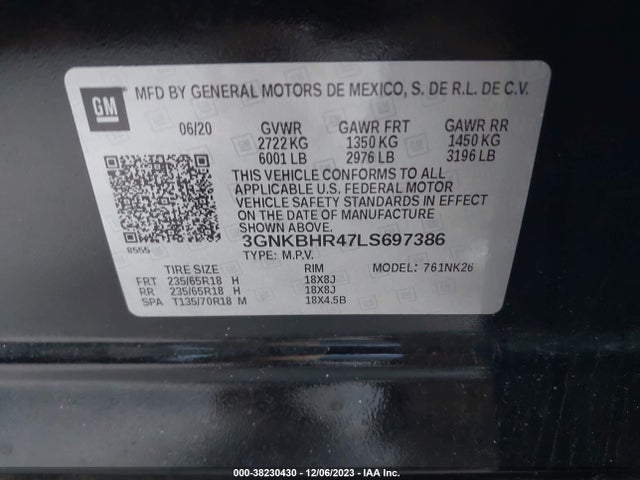 Chevrolet Blazer Awd 2lt 2020 3GNKBHR47LS697386 Image 9
