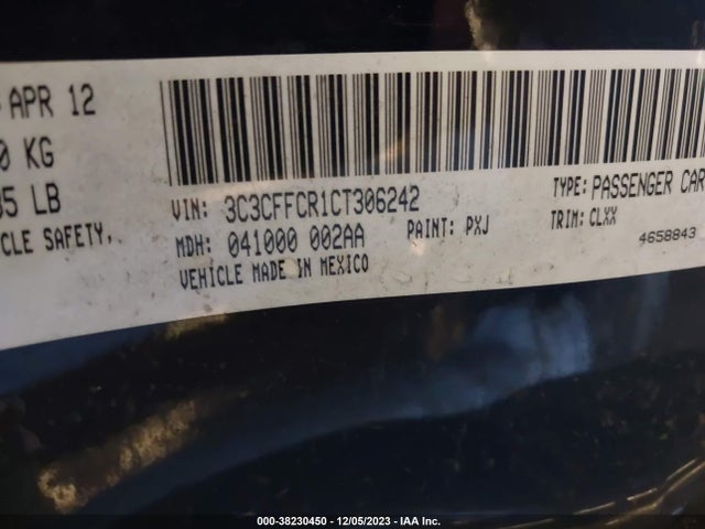 2012 FIAT 500 3C3CFFCR1CT306242 Photo 8