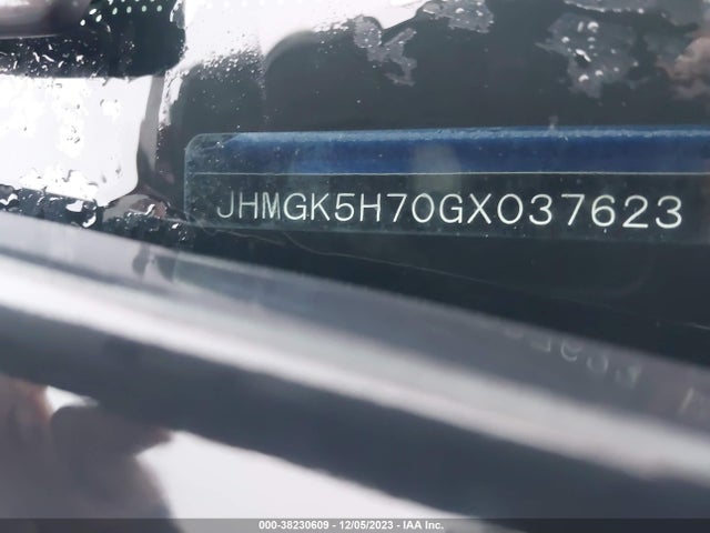 Honda FIT EX 2016 JHMGK5H70GX037623 Image 9