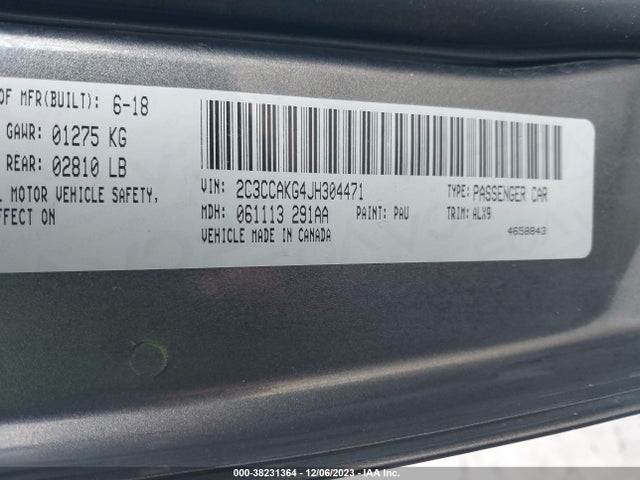 Chrysler 300 Limited Awd 2018 2C3CCAKG4JH304471 Image 9