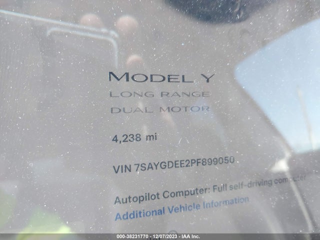 2023 TESLA MODEL Y 7SAYGDEE2PF899050 Photo 6
