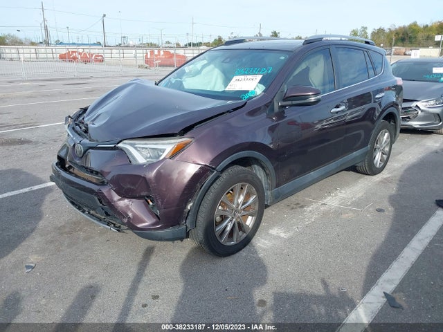 38233187 :رقم المزاد ، 2T3YFREV5JW435202 vin ، 2018 Toyota Rav4 Limited مزاد بيع