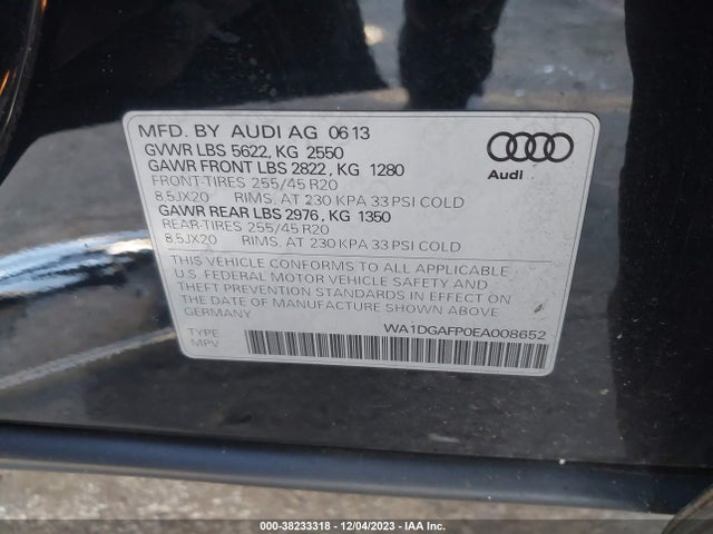 Audi Q5 3.0t Premium Plus 2014 WA1DGAFP0EA008652 Image 9
