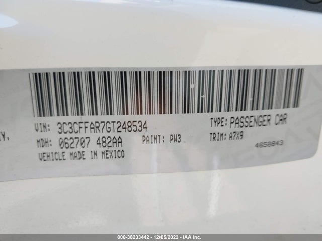 2016 FIAT 500 3C3CFFAR7GT248534 Photo 8