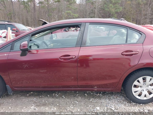 2012 HONDA CIVIC LX VIN: 19XFB2F54CE032089