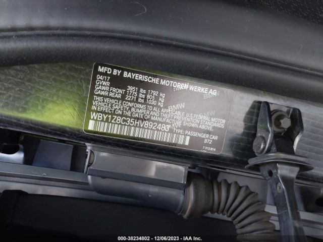 WBY1Z8C35HV892483 BMW I3 94 Ah W/range Extender