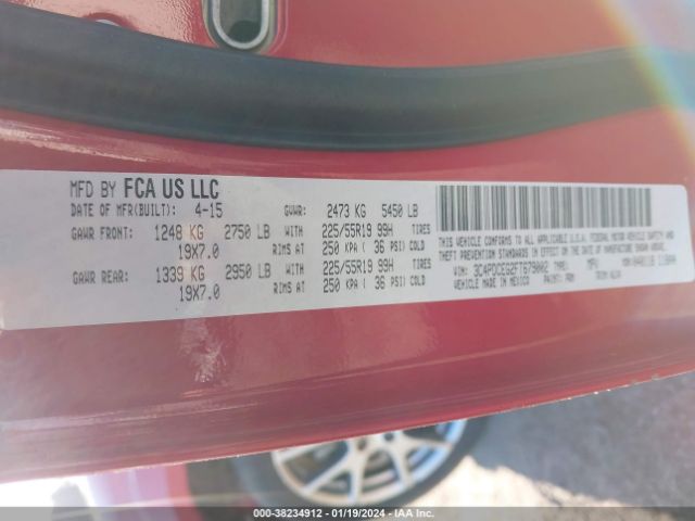 3C4PDCEG2FT679002 Dodge Journey R/t