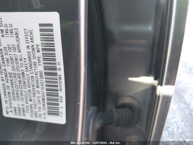 Honda Cr-v Ex-l 2014 2HKRM3H71EH515890 Image 9