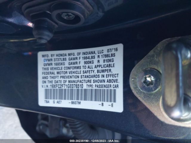 19XFC2F71GE076510 Honda CIVIC EX