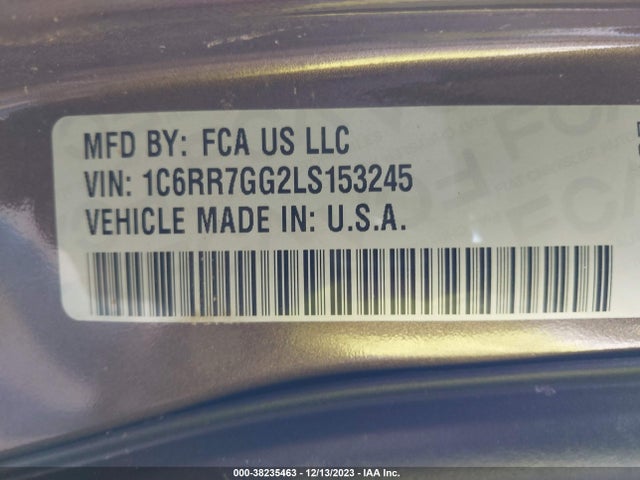 RAM 1500 Classic Warlock  4x4 6'4 Box 2020 1C6RR7GG2LS153245 Image 9