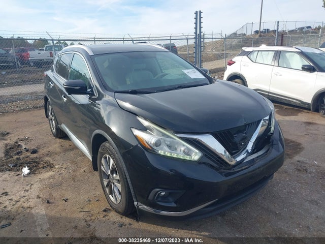 2015 Nissan Murano Sl მანქანა იყიდება აუქციონზე, vin: 5N1AZ2MG5FN258180, აუქციონის ნომერი: 38235469