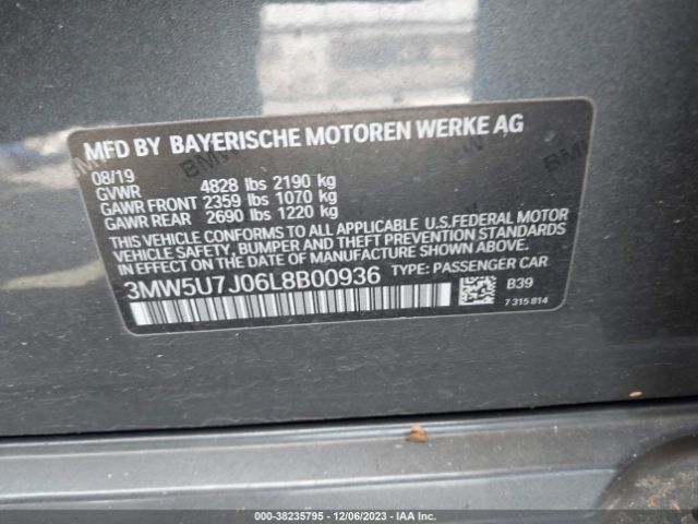 3MW5U7J06L8B00936 BMW 3 Series M340i