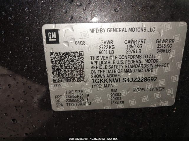 1GKKNWLS4JZ228692 GMC Acadia Slt-2
