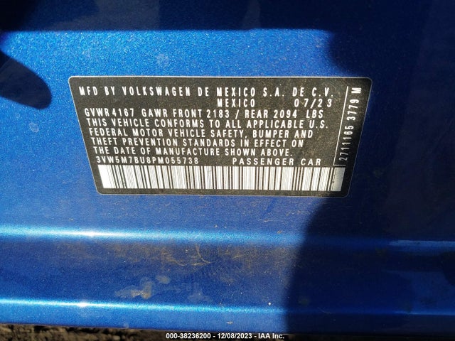3VW5M7BU8PM055738 Volkswagen Jetta 1.5t S