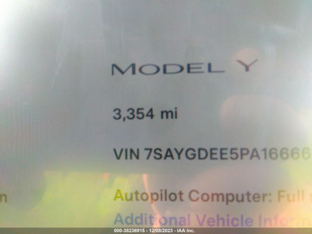 7SAYGDEE5PA166665 Tesla Model Y Awd/long Range Dual Motor All-wheel Drive
