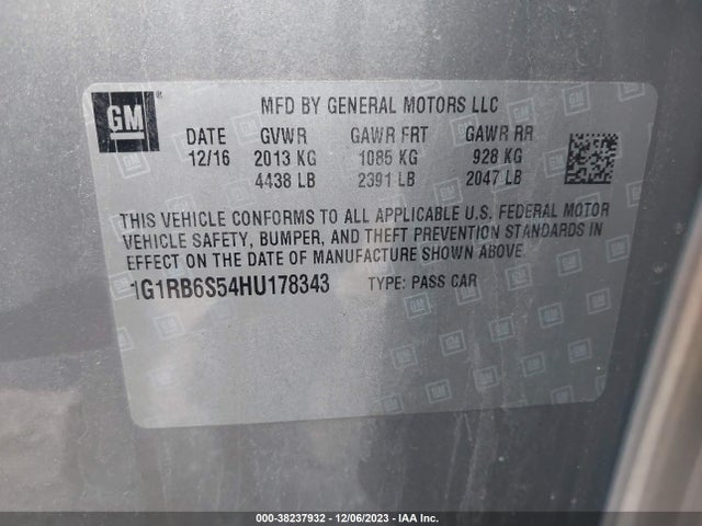 Chevrolet Volt Premier 2017 1G1RB6S54HU178343 Image 9
