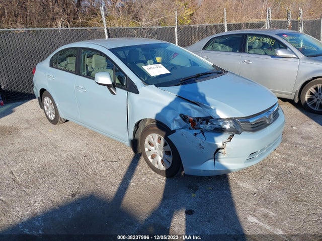 2012 HONDA CIVIC LX VIN: 19XFB2F58CE035190
