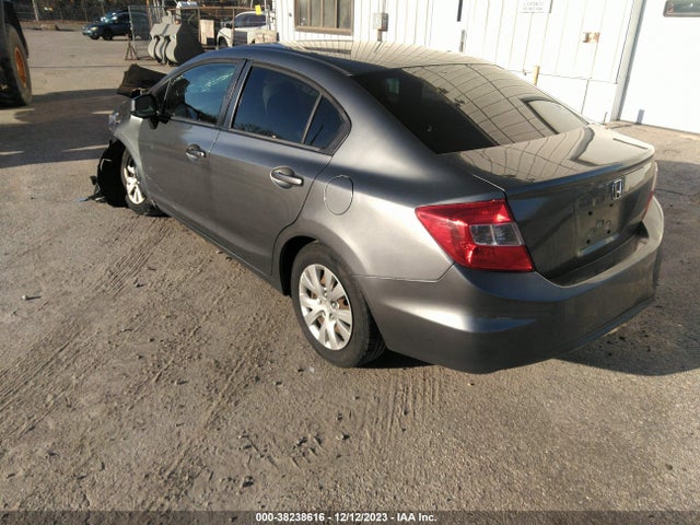 2012 HONDA CIVIC LX VIN: 2HGFB2F5XCH324755