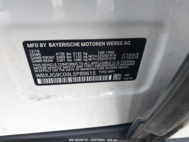 WBXJG9C09L5P89615 BMW X1 Xdrive28i