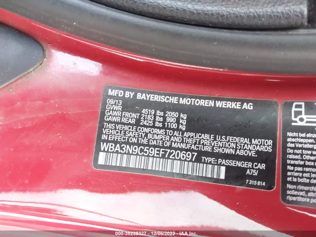 BMW 428i Xdrive 2014 WBA3N9C59EF720697 Image 9