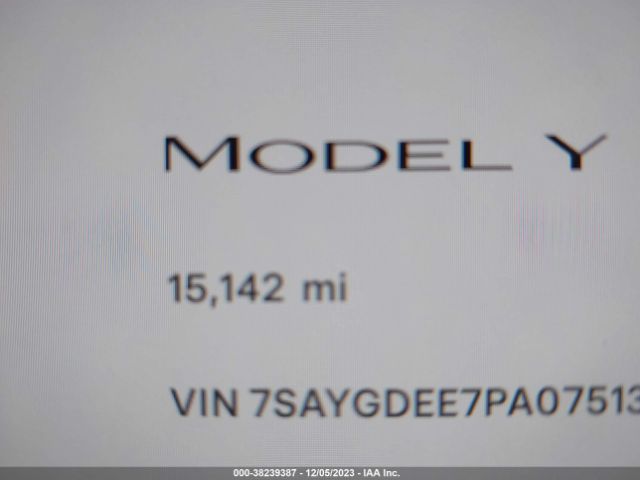 7SAYGDEE7PA075137 Tesla Model Y Awd/long Range Dual Motor All-wheel Drive