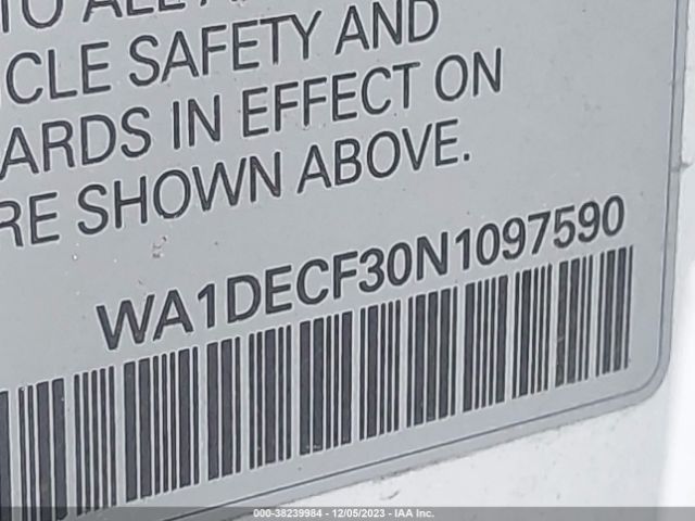 WA1DECF30N1097590 Audi Q3 Premium 45 Tfsi S Line Quattro Tiptronic