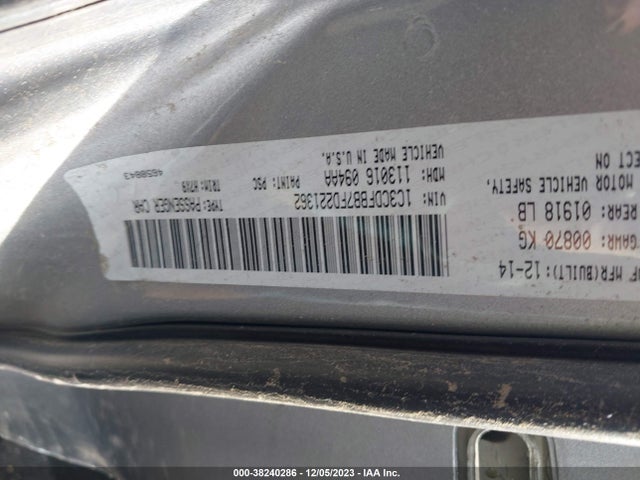 Dodge DART SXT 2015 1C3CDFBB7FD221362 Image 9