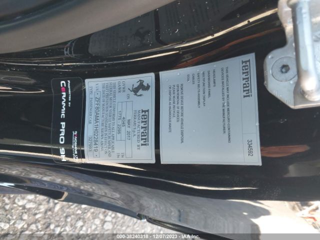 ZFF80AMA1H0228419 Ferrari 488 SPIDER