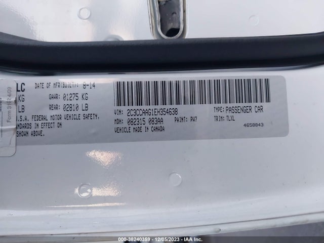 2C3CCAAG1EH354638 Chrysler 300