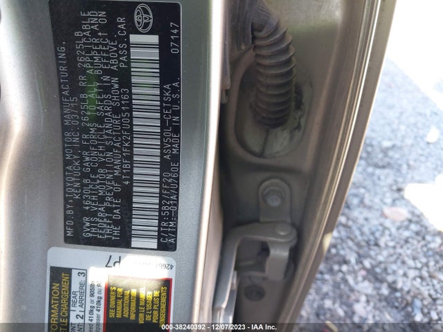 Toyota CAMRY SE 2015 4T1BF1FK2FU051163 Image 9