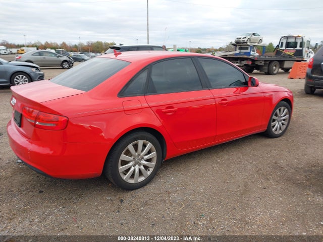 2014 AUDI A4 2.0T PREMIUM VIN: WAUAFAFL0EA058232