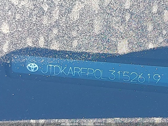 2020 TOYOTA PRIUS PRIME LIMITED VIN: JTDKARFP0L3152619