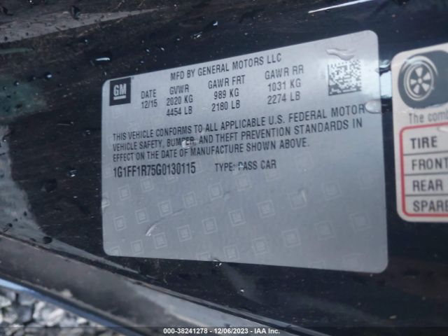 1G1FF1R75G0130115 Chevrolet Camaro 1ss