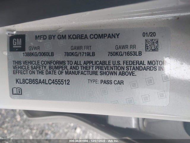 Chevrolet Spark Fwd Ls Automatic 2020 KL8CB6SA4LC455512 Image 9