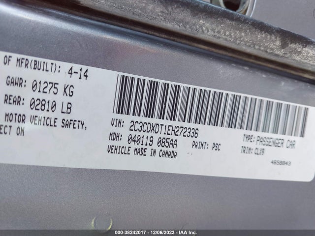 Dodge CHARGER R/T 2014 2C3CDXDT1EH272336 Image 9