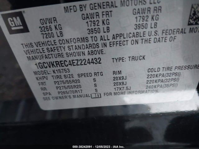 Chevrolet Silverado 1500 2lt 2014 1GCVKREC4EZ224432 Image 9
