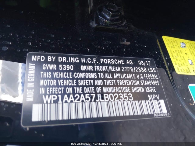 2018 PORSCHE MACAN WP1AA2A57JLB02353 Photo 8